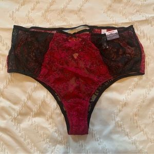 NWT High Waist Cheeky Lace Panty